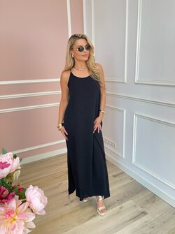 Zinnia maxi dress black