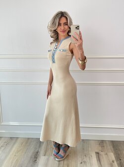 Daphne dress beige