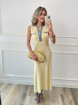 Daphne dress yellow