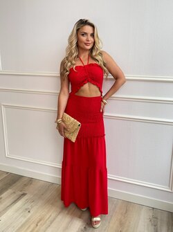 Sabrina dress red