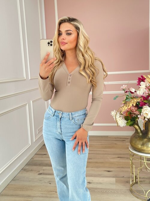 Kelsey longsleeve body taupe