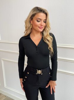 Nina body longsleeve black