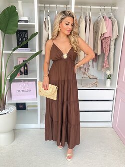 Mabel maxi dress brown Mabel maxi dress brown