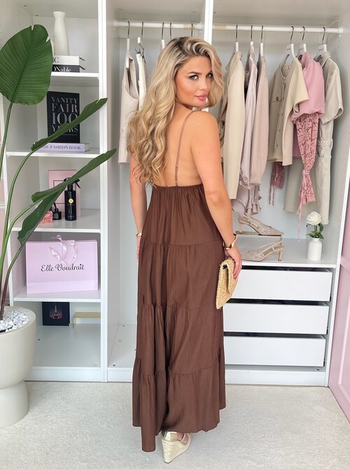 Mabel maxi dress brown Mabel maxi dress brown