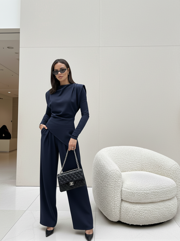 Julie set navy longsleeve