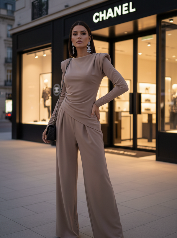 Julie set camel longsleeve