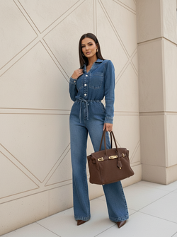 Yade denim jumpsuit