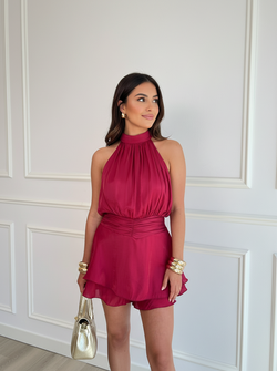 Shea dress cherry