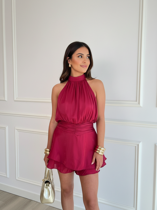 Shea dress cherry