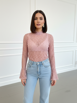 Lace top gigi old pink