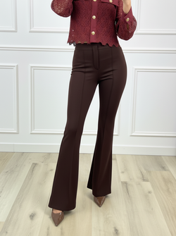 Flare pants Evie brown Flare pants Evie brown