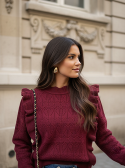 Ruffle sweater Macey