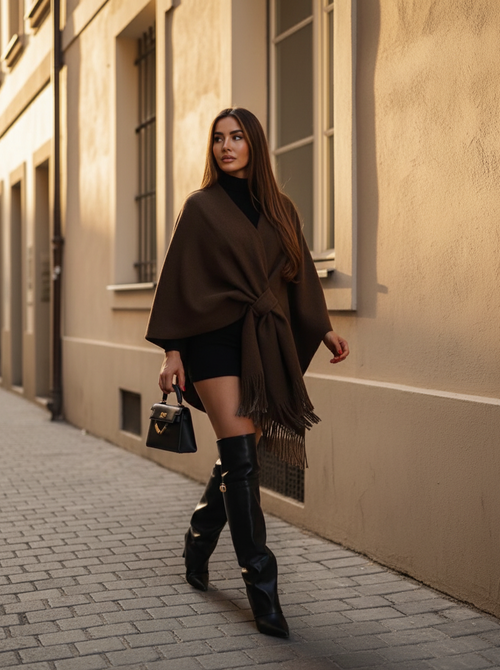 Lexi poncho brown Lexi poncho brown