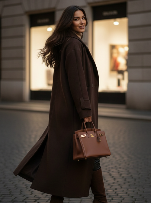 Saar coat brown