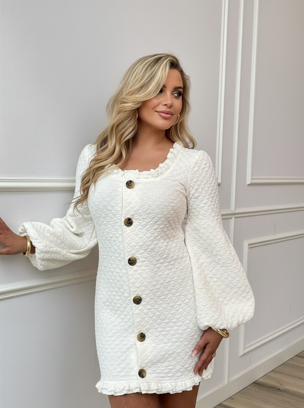 Vivi creme balloon sleeve