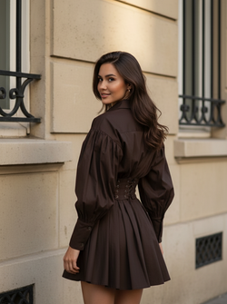 Jeanet dress brown