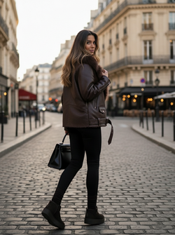 Faux leather jacket Vic
