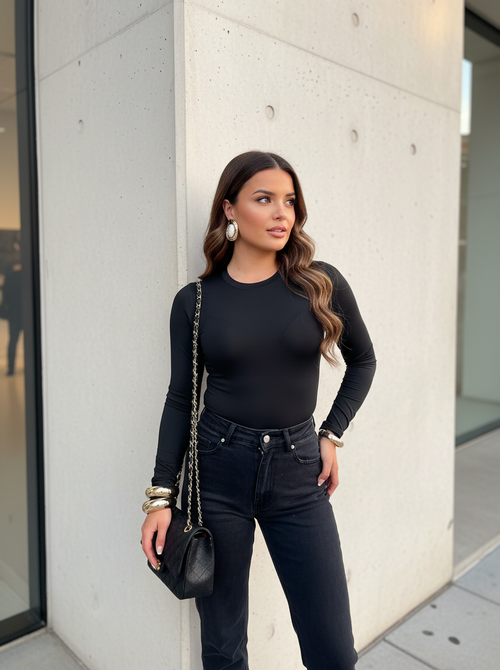 Longsleeve body black