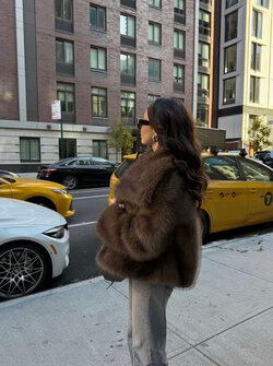 Bella faux fur coat