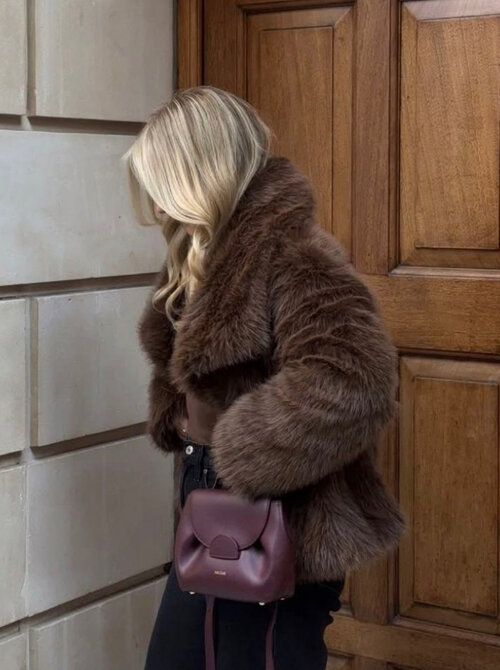 Bella faux fur coat