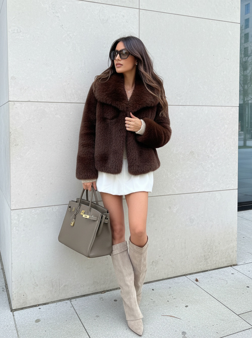 Bella faux fur coat