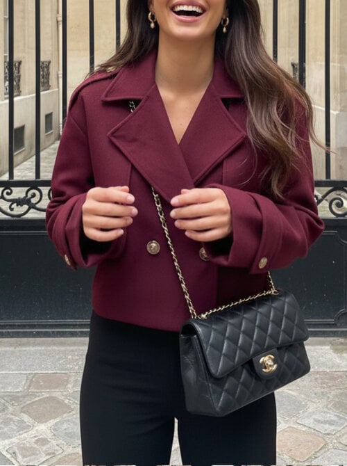 Zola coat bordeaux