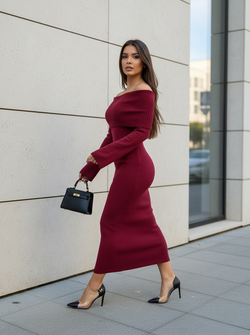 Dani dress bordeaux