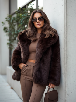 Bella faux fur coat