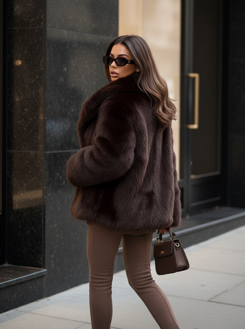 Bella faux fur coat