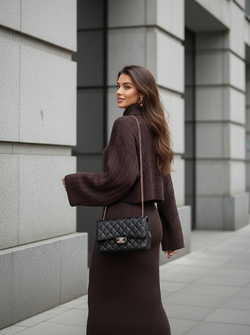 Valerie twin set brown