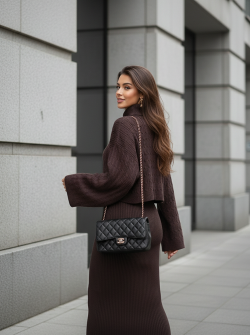 Valerie twin set brown