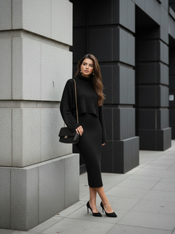 Valerie twin set black