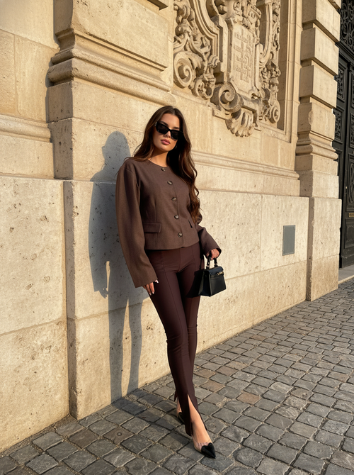 Scarlett blazer brown Scarlett blazer brown