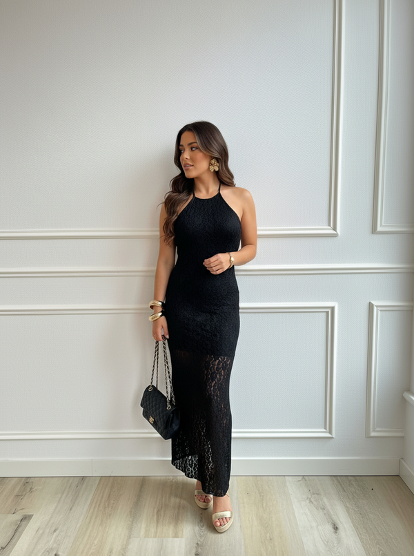 Joy  lace dress black