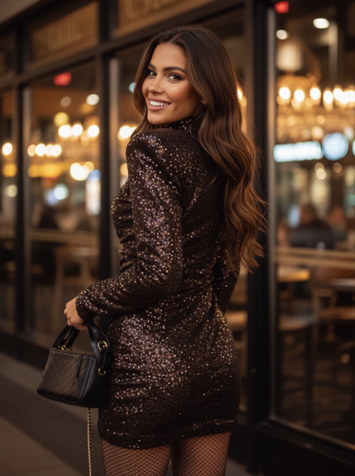 Michelle dress brown Michelle dress brown