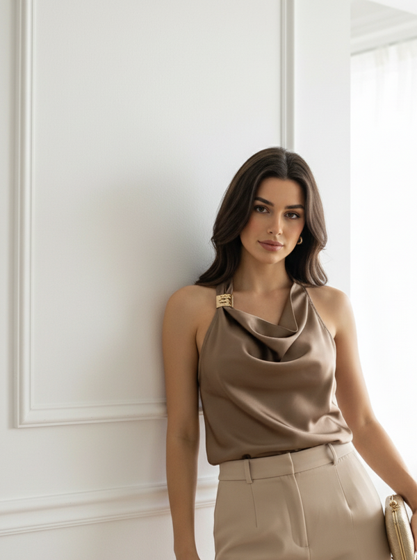 Satin top bronze jessy