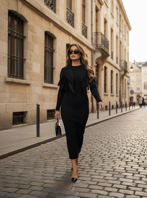 Fringe set black Fringe set black