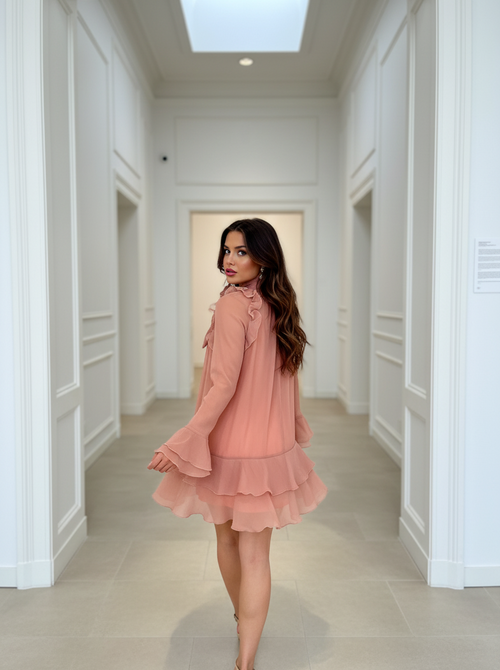 Natalia dress terracotta