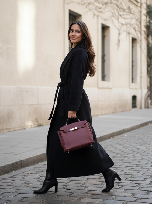 Valentina coat black Valentina coat black