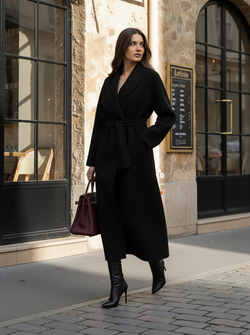 Valentina coat black Valentina coat black