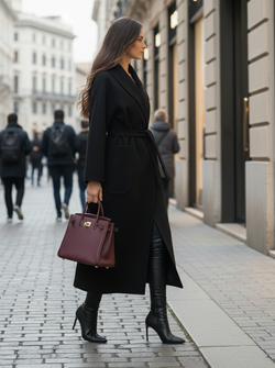 Valentina coat black Valentina coat black