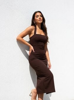 Ariane dress brown