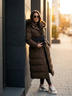 Jolene long jacket brown Jolene long jacket brown