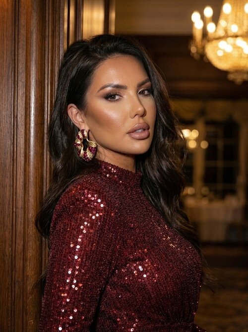 Monaco dress bordeaux