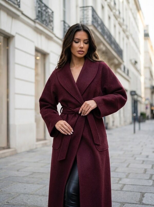 Valentina coat bordeaux