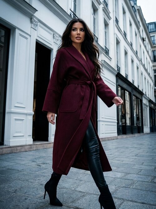 Valentina coat bordeaux Valentina coat bordeaux