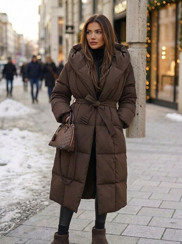 nikkie coat brown