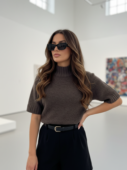 Vela top dark brown Vela top dark brown