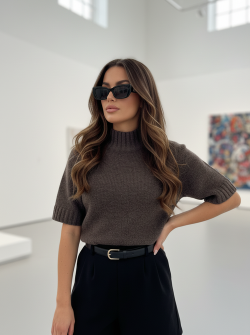 Vela top dark brown Vela top dark brown