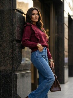 Ruffle sweater Macey